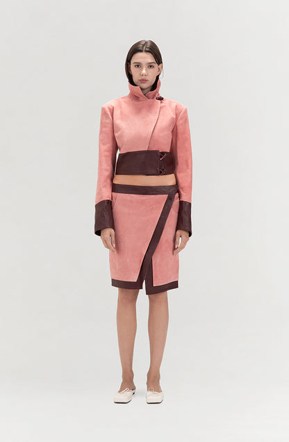 Orion Suede Jacket Pink
