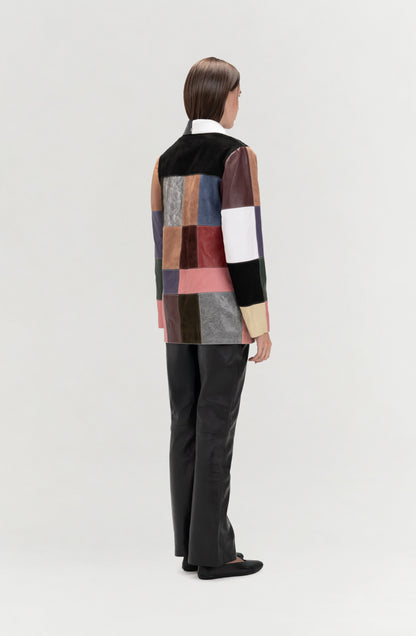 Ayo Leather Jacket Multicolored