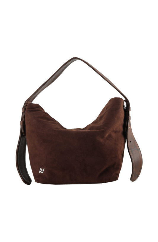 Eliana Suede Bag Brown x Snake Print
