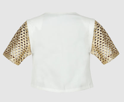 Mia Top White x Gold