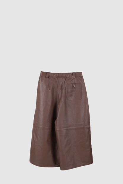 Justin Leather Pants Brown