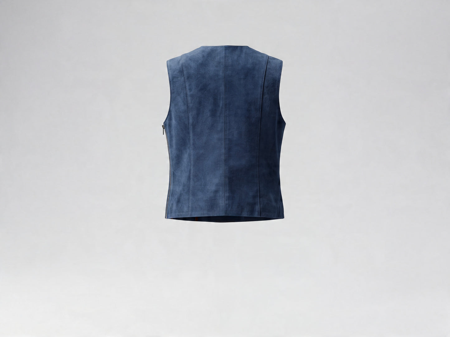 Jade Suede Top Blue