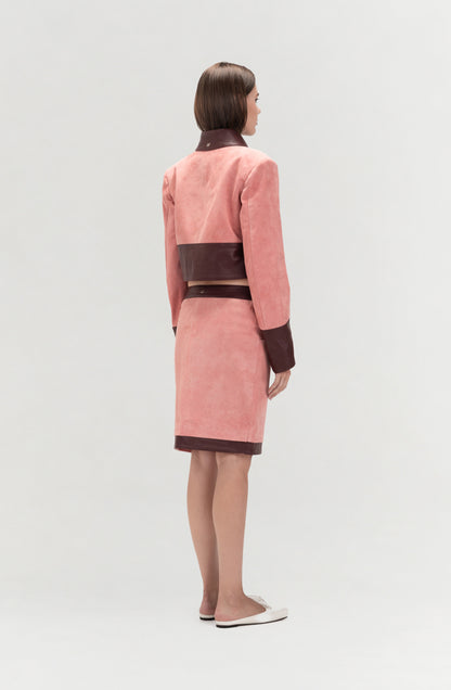 Orion Suede Jacket Pink