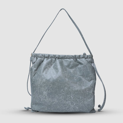 Melissa Clutch Leather Bag Grey