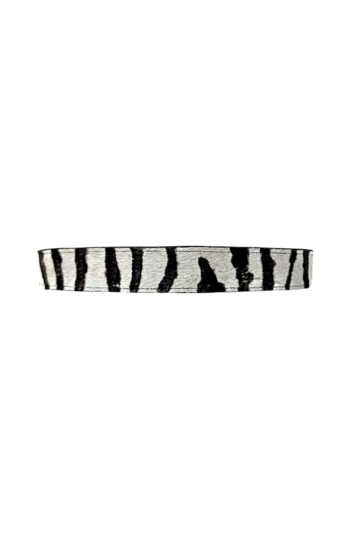 Lincoln Leather Belt Zebra Print - Limited Edition