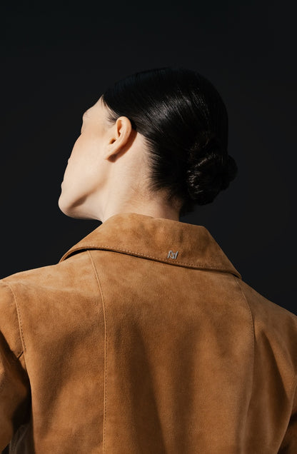 Harper Suede Jacket Beige