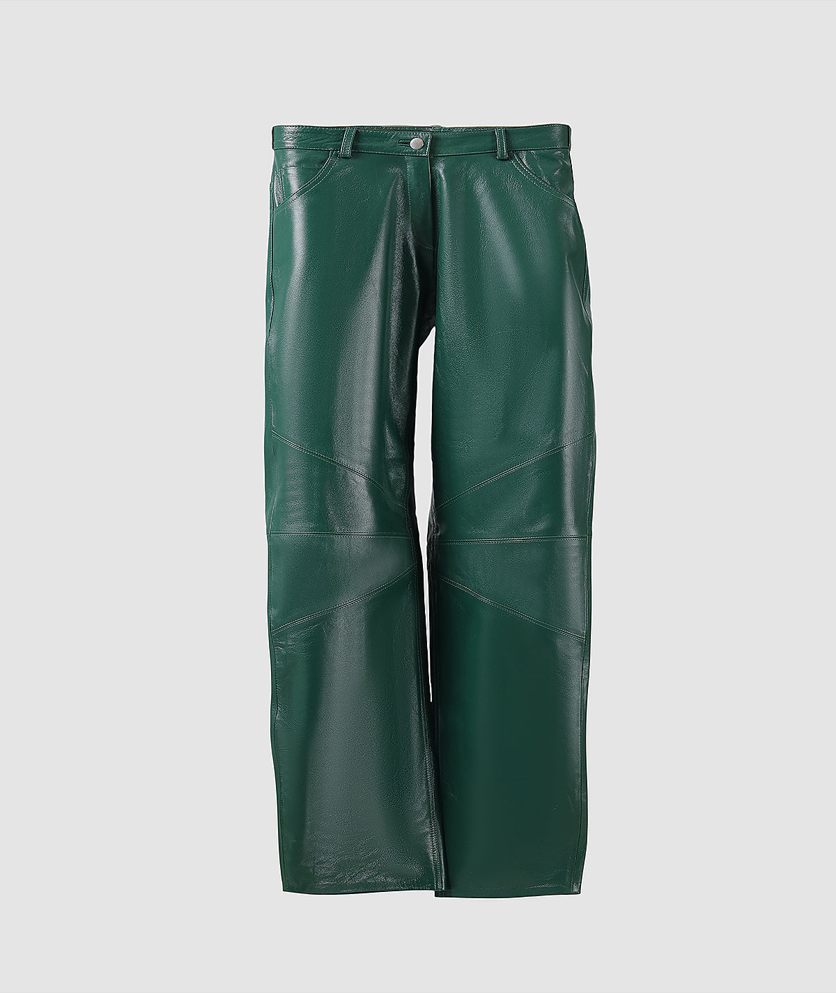 Gabriel Leather Pants Olive