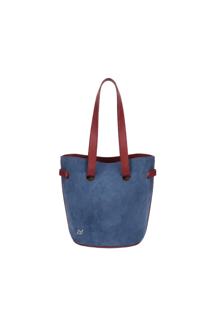 Zoey Suede Bag Blue