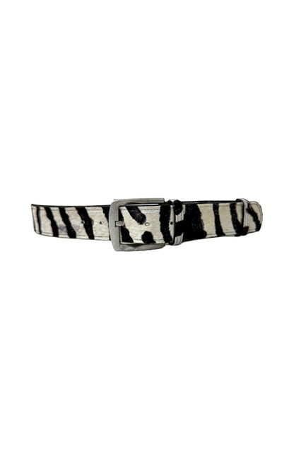 Lincoln Leather Belt Zebra Print - Limited Edition