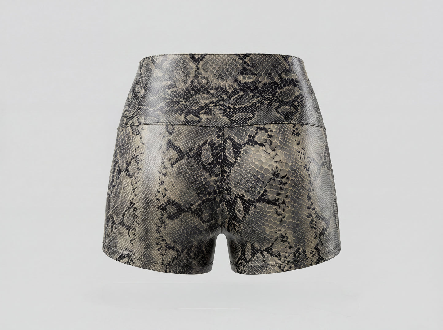 Jason Leather Shorts Snakeprint