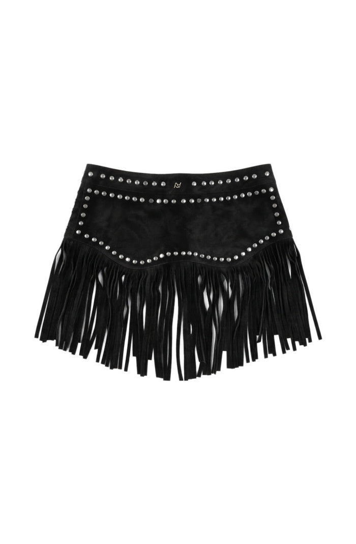 Hailey Suede Belt Black