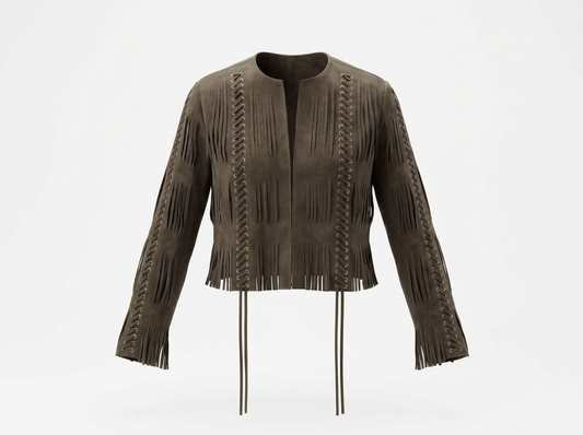 Caniayla Suede Jacket Olive