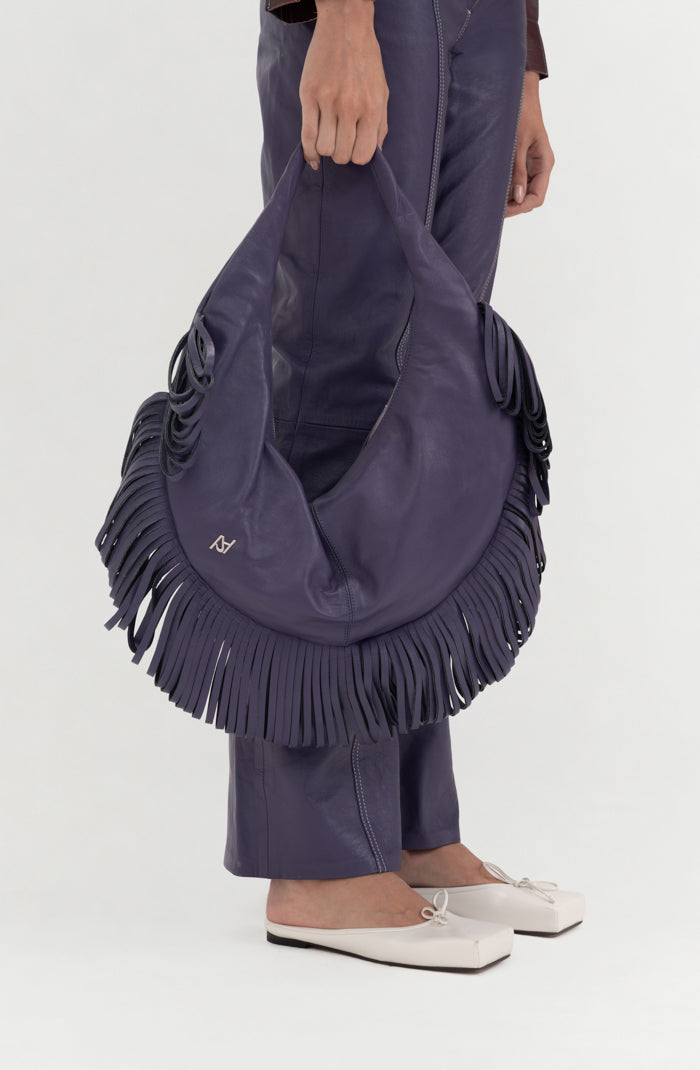 Ellie Leather Bag Plum Purple