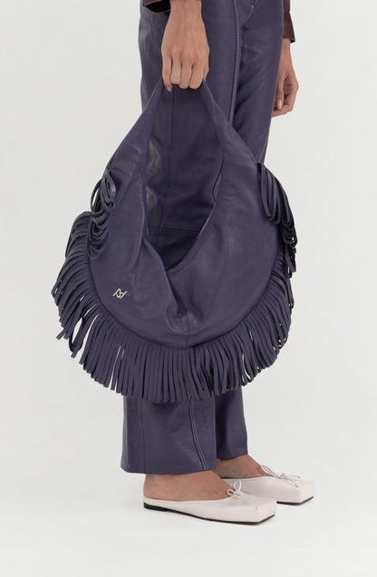 Ellie Leather Bag Plum Purple