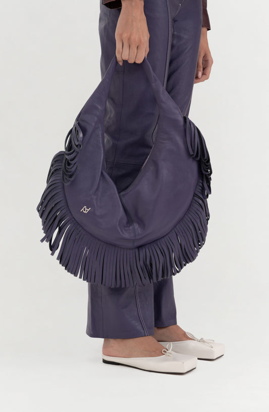 Ellie Leather Bag Plum Purple