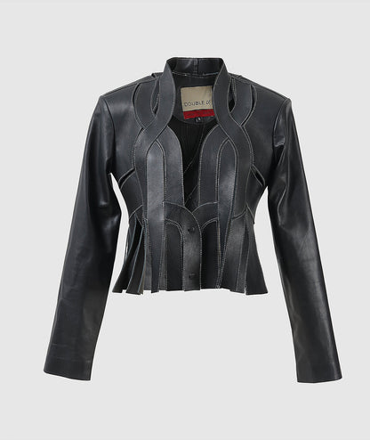 Brianna II Leather Jacket Black