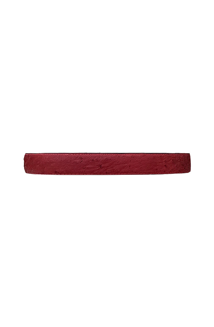Lincoln Leather Belt Ostrich Red - Limited Edition