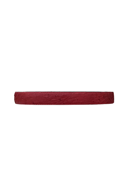 Lincoln Leather Belt Ostrich Red - Limited Edition