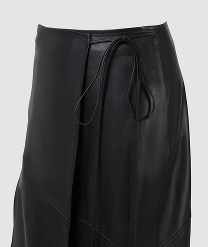 Matilda Leather Skirt Black