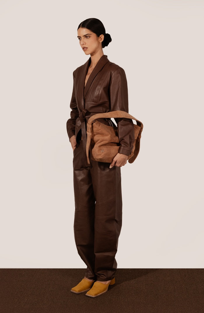 Damian Leather Jacket Brown