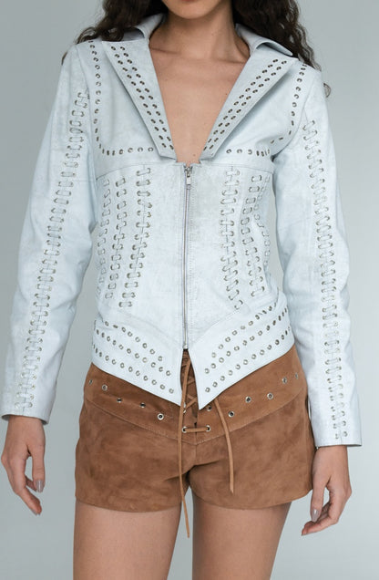 Jason Suede Shorts Beige