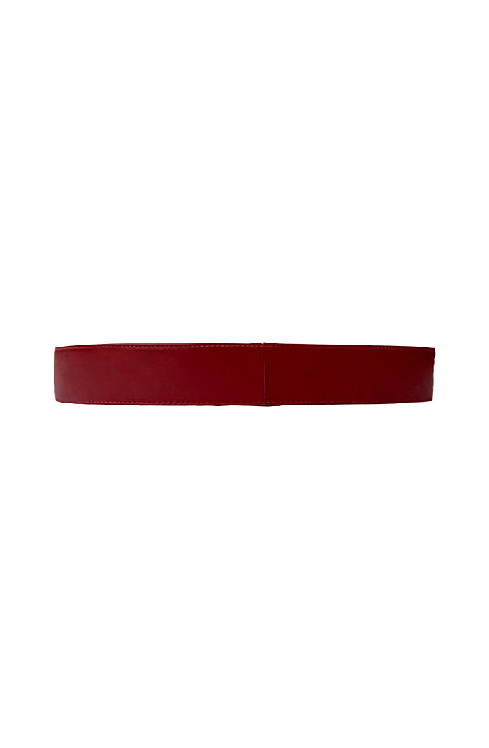 Harrison Leather Belt Red