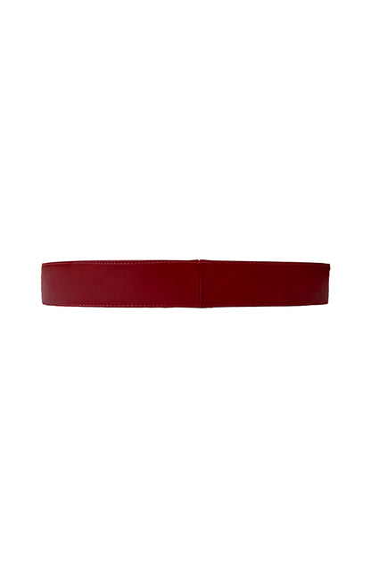 Harrison Leather Belt Red