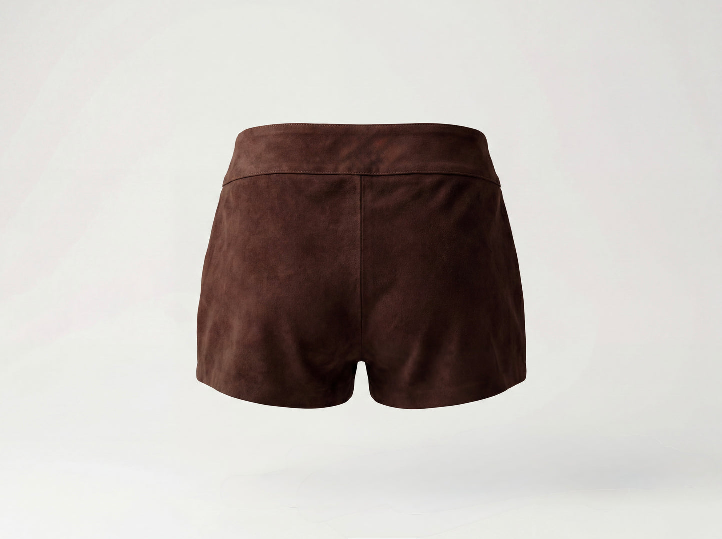 Sterling Suede Belted Shorts Brown