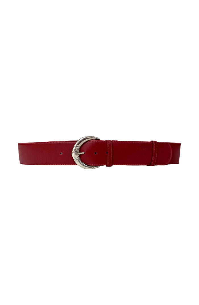 Harrison Leather Belt Red