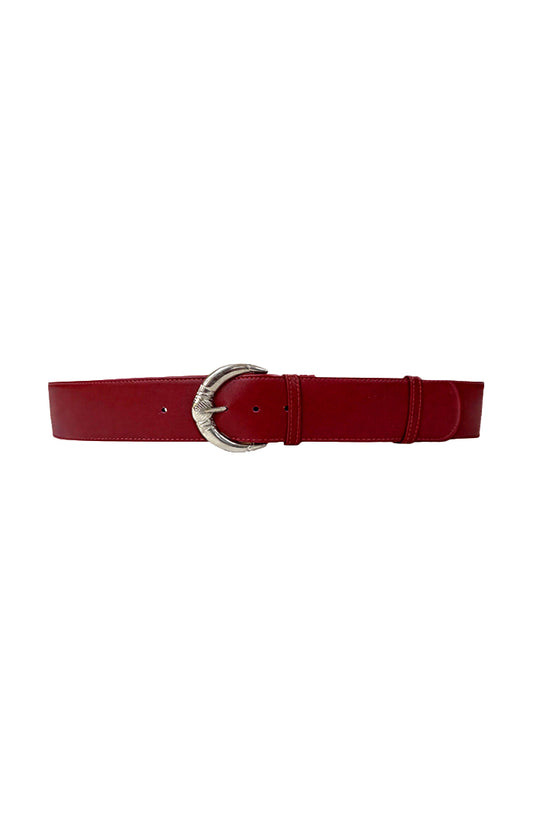 Harrison Leather Belt Red