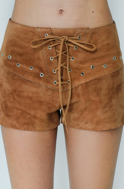 Jason Suede Shorts Beige