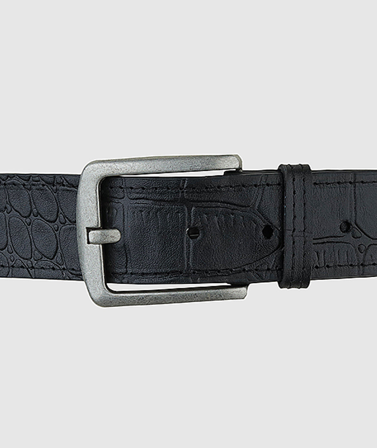 Lincoln Leather Belt Black Croc