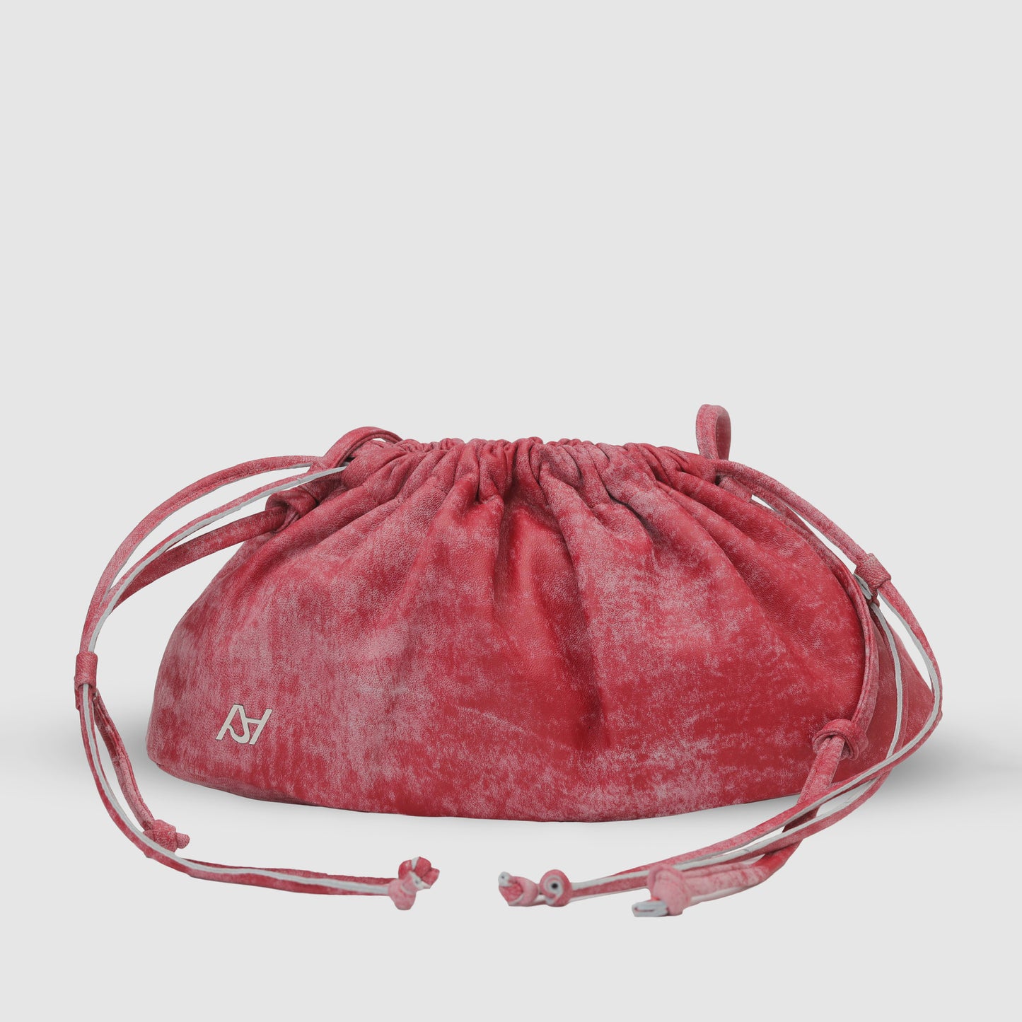 Charlie Leather Bag Washed Red