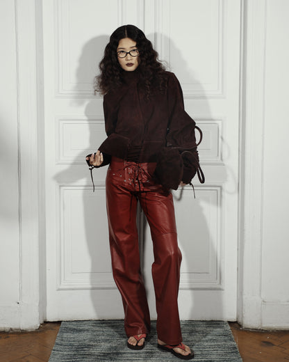Jade Suede Jacket Brown
