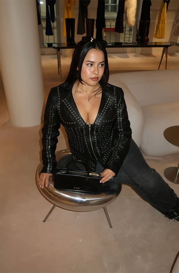 Kayla Leather Jacket Black