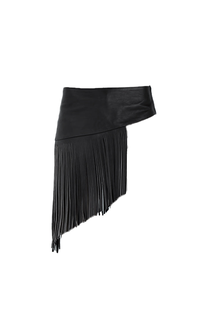 Gianna Leather Belt Black