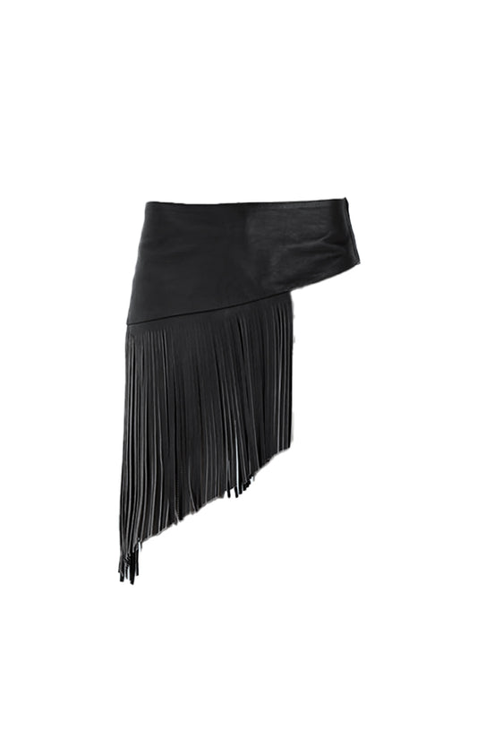 Gianna Leather Belt Black