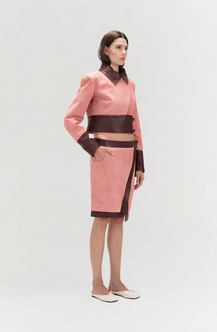 Orion Suede Jacket Pink