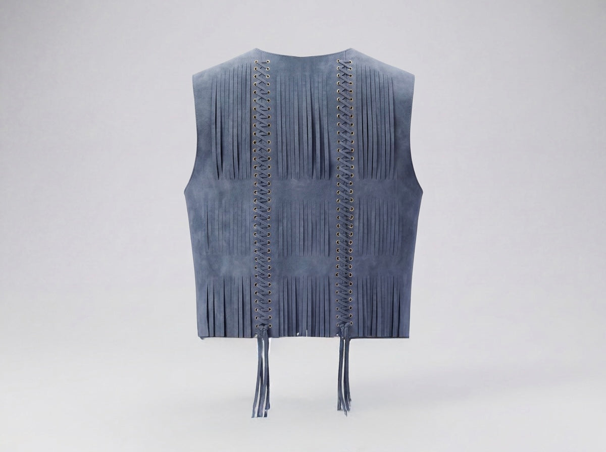 Caniayla II Suede Vest Blue