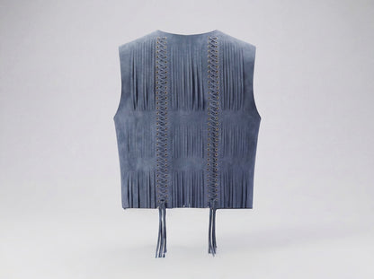 Caniayla II Suede Vest Blue