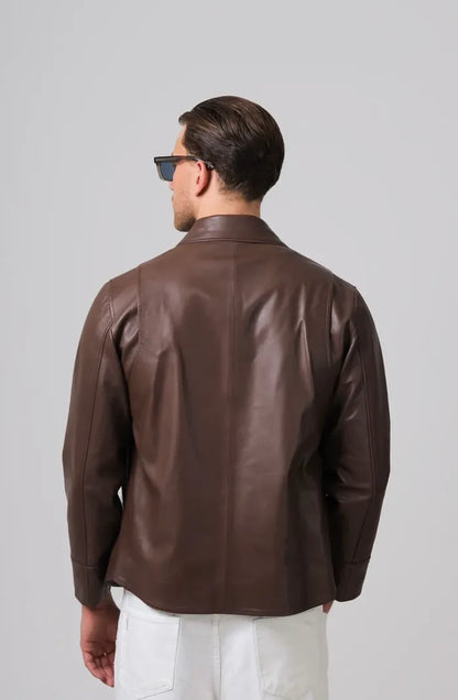 Emerson Leather Jacket Brown