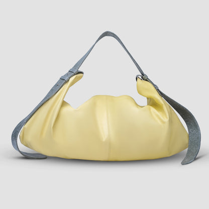 Ophelia II Oversized Leather Bag Butter Yellow