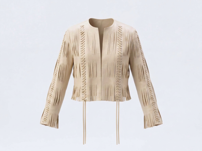 Caniayla Leather Jacket Butter Yellow