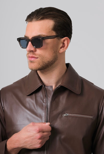 Emerson Leather Jacket Brown