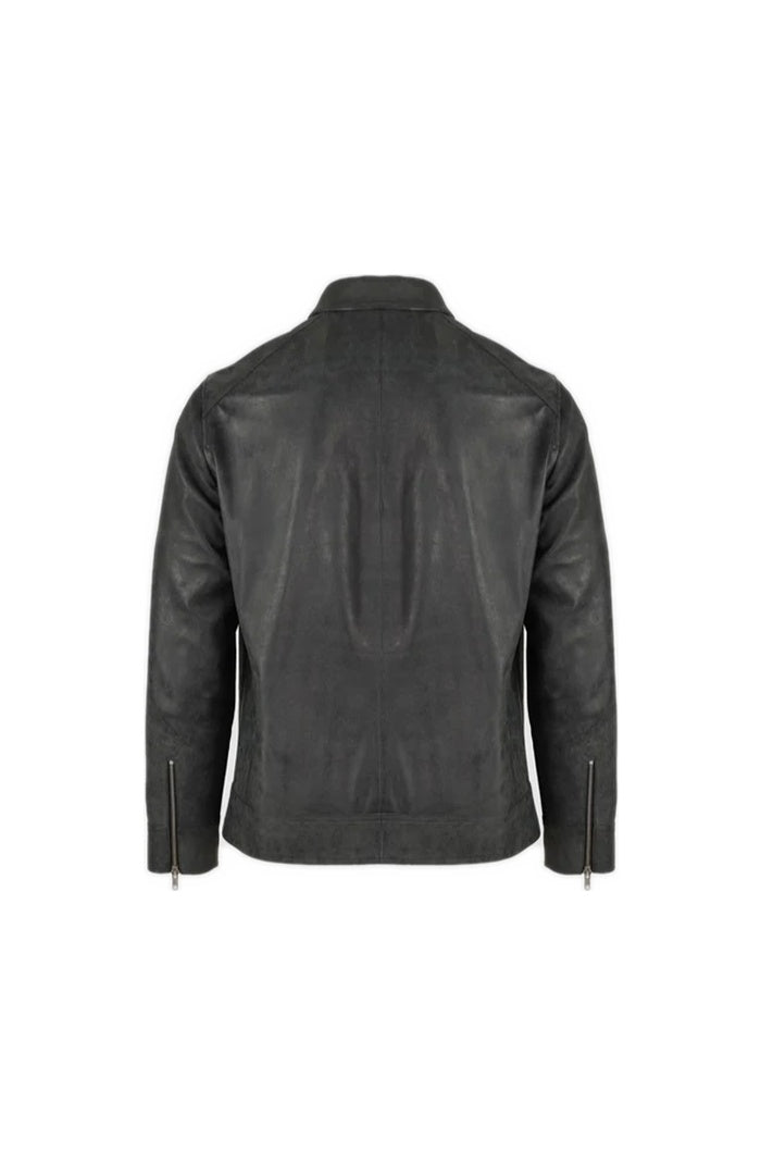 Logan Leather Jacket Washed grey