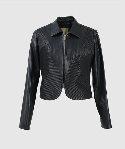 Ausborn II Leather Jacket Black