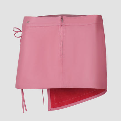Celine Leather Skirt Blush Pink