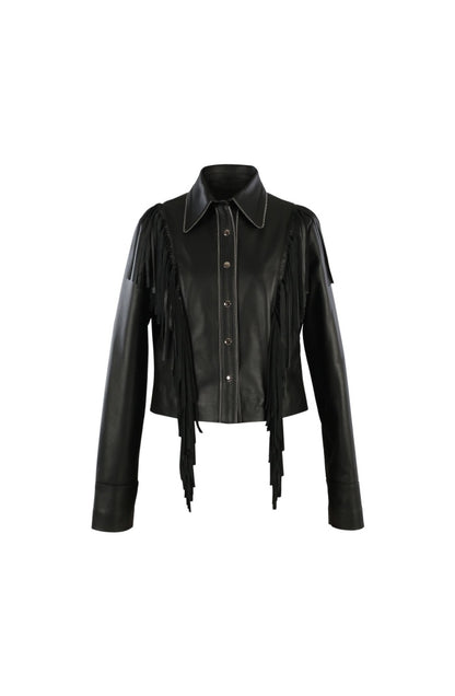 Cascade Leather Jacket Black