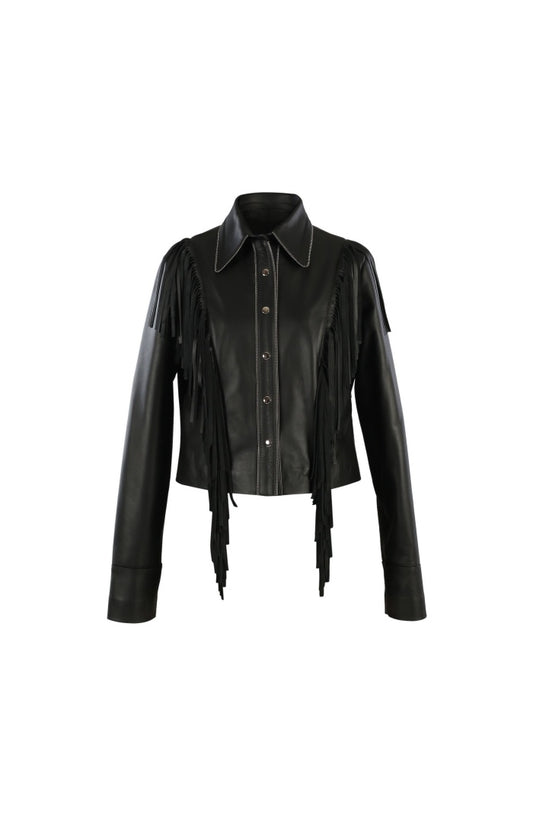 Cascade Leather Jacket Black