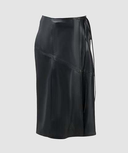 Matilda Leather Skirt Black